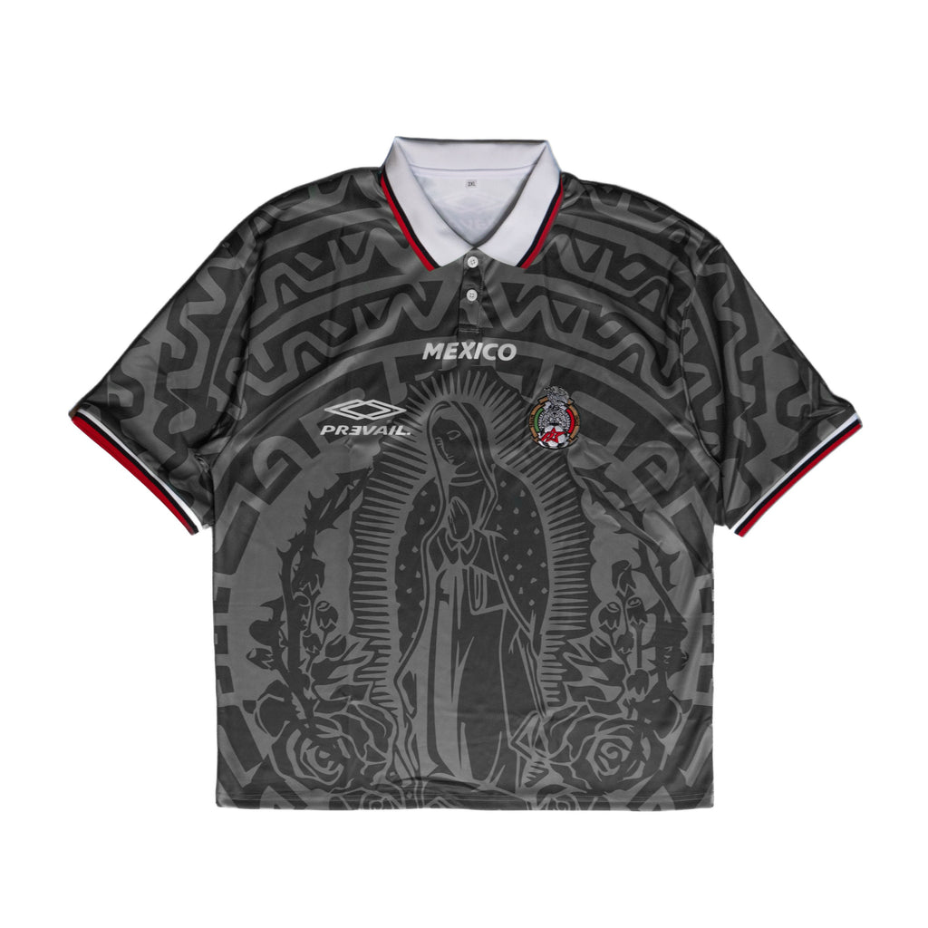 Mary - Black Mexico Soccer Jersey