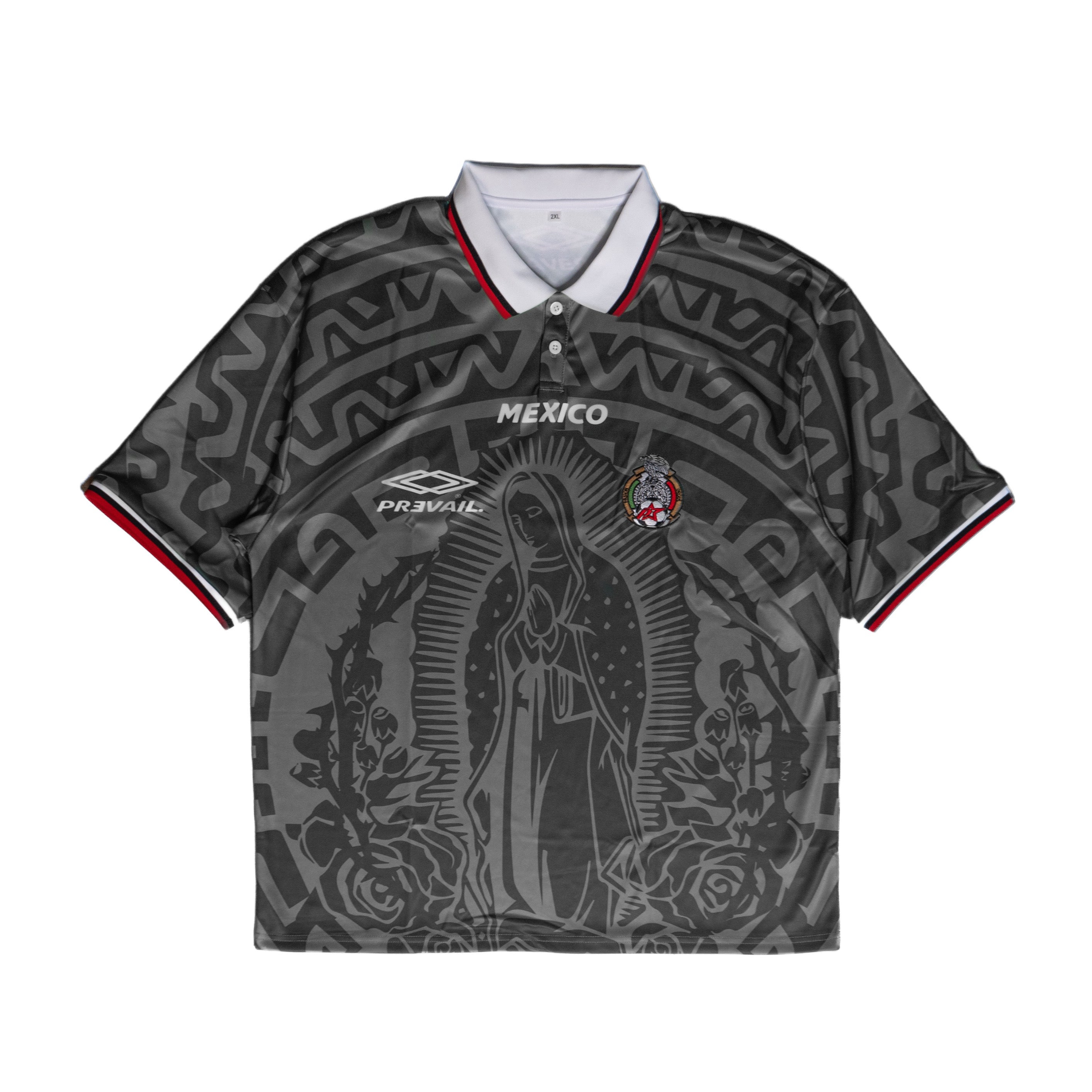 Mary - Black Mexico Soccer Jersey