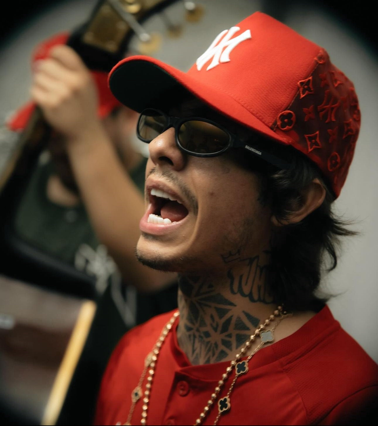 NY  - Red Monogram Snapback