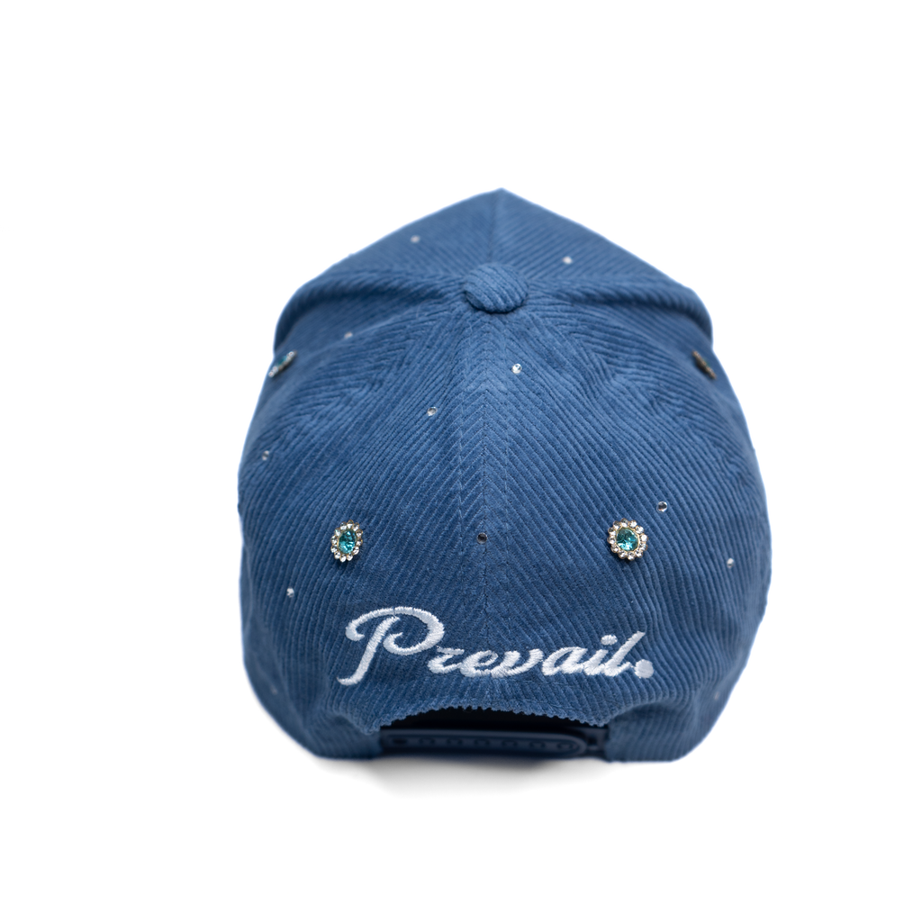 NY Crystal - Denim Blue Corduroy Snapback