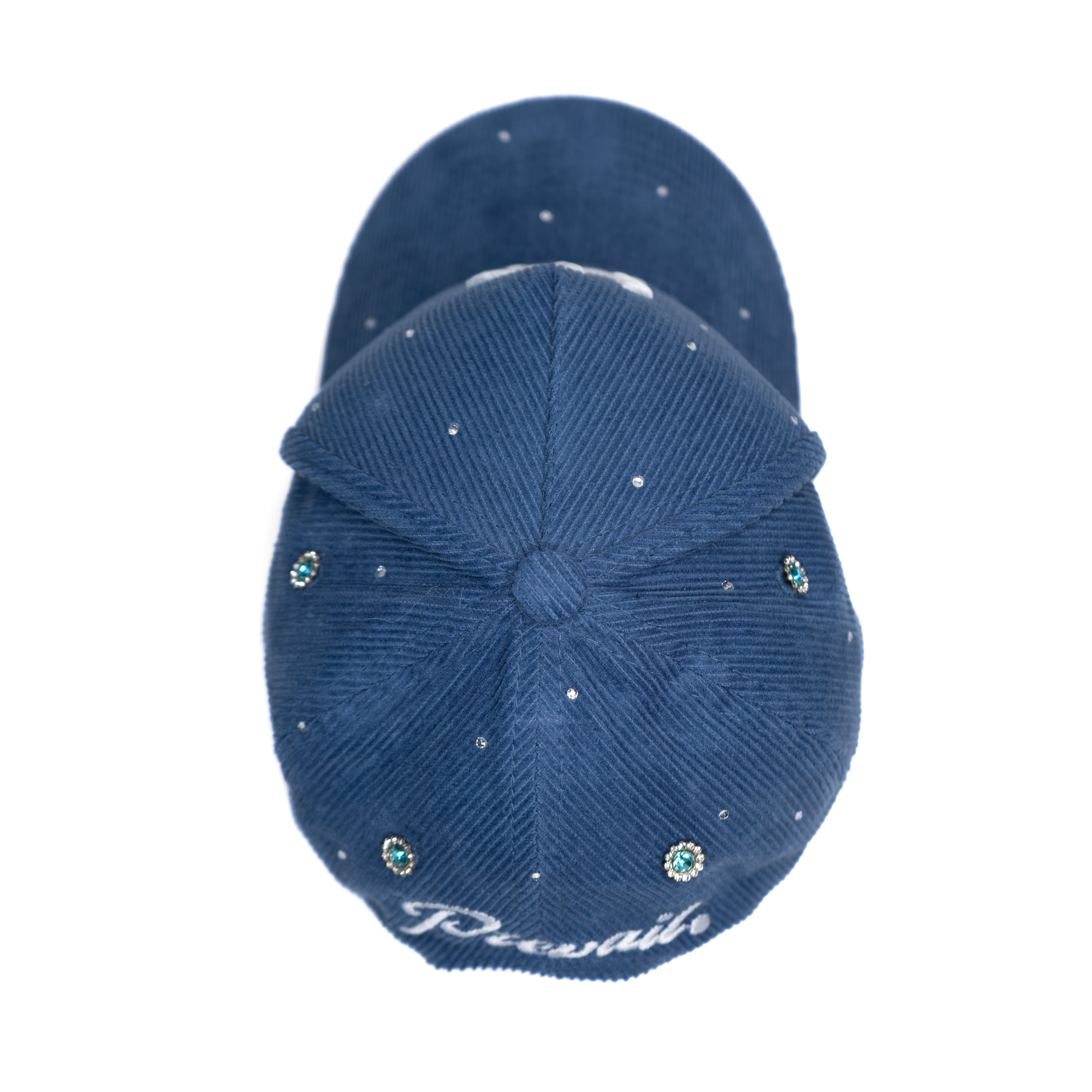 NY Crystal - Denim Blue Corduroy Snapback