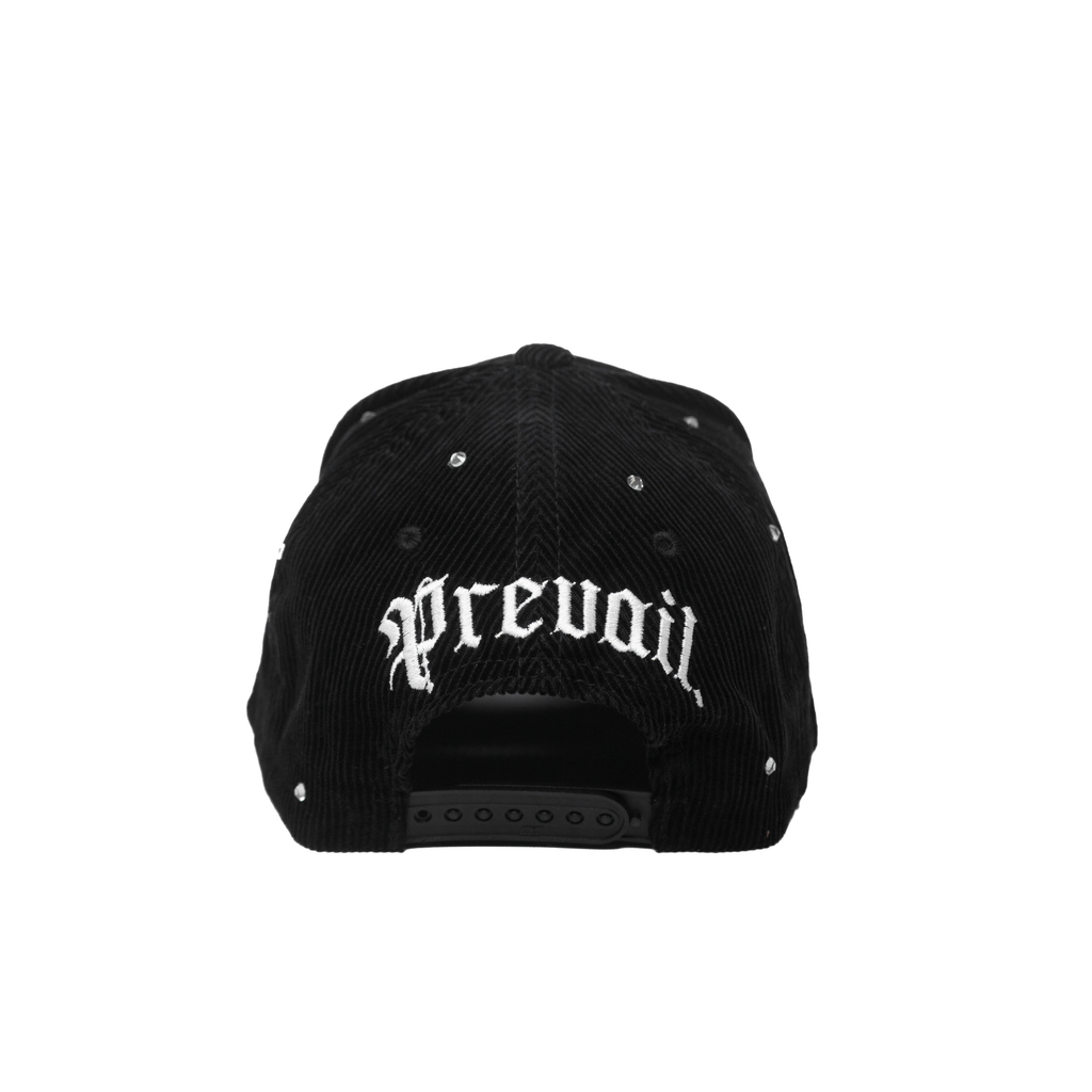 Crystal LA Cross - Black corduroy