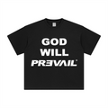 God will prevail  - Black T-shirt