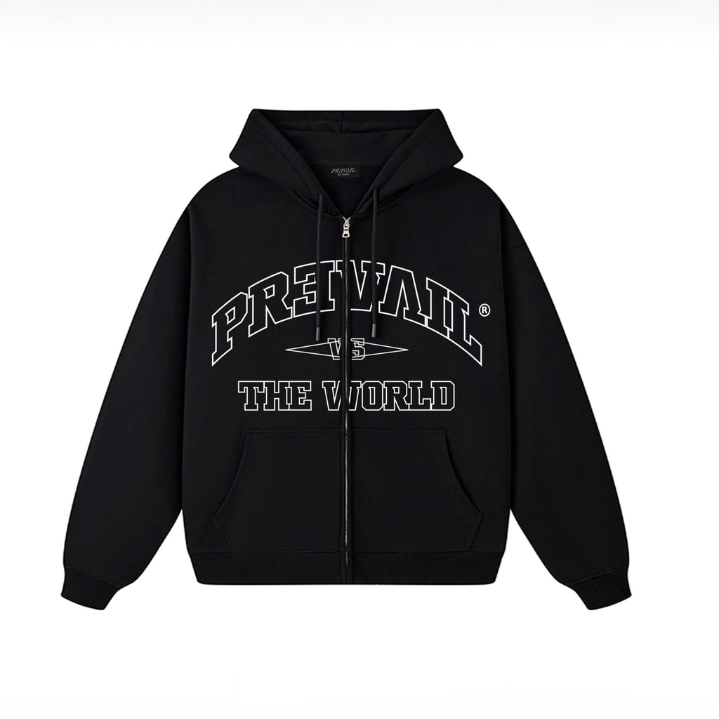 vs The World  - Black Zip Hoodie