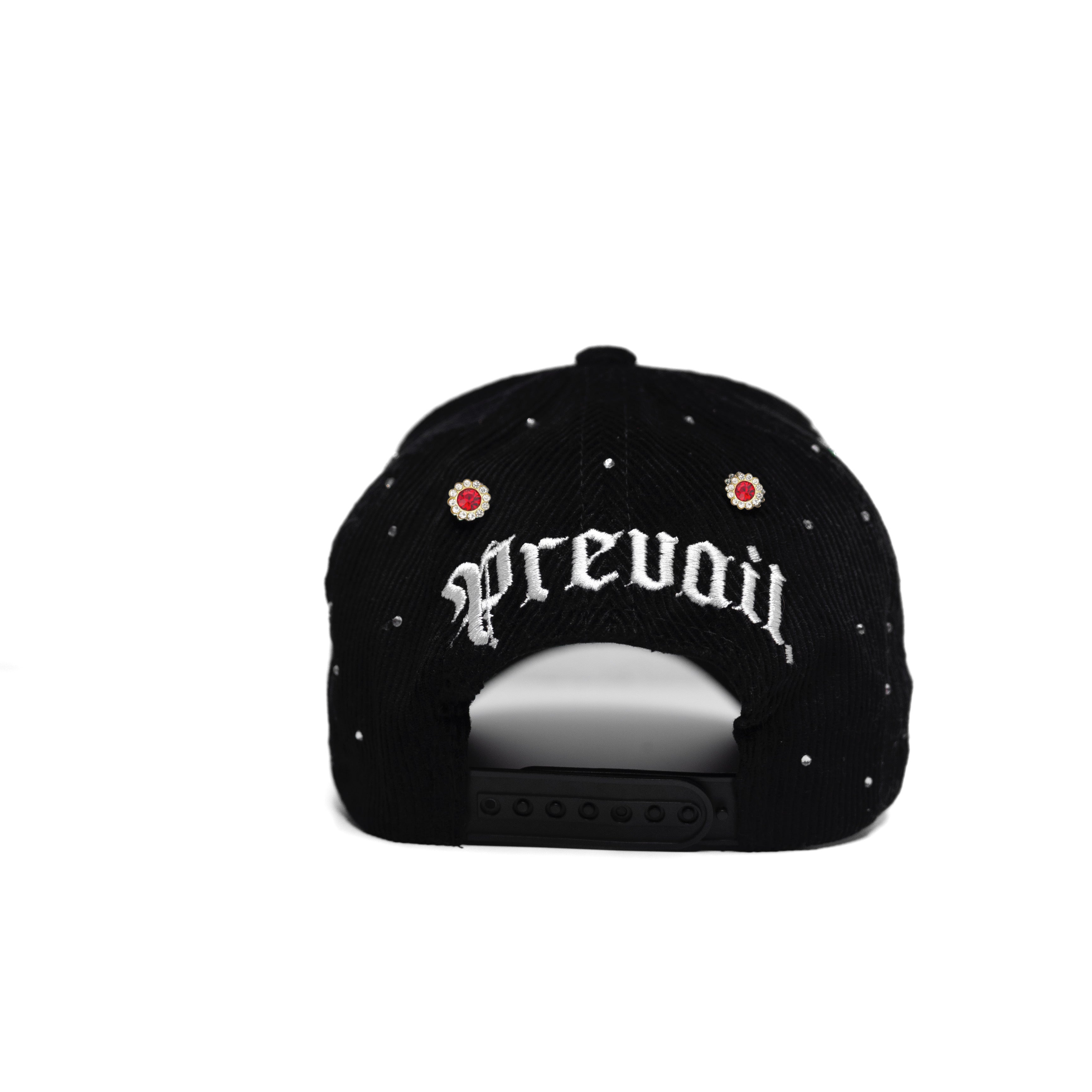 Crystal LA Cross - Black Corduroy Snapback