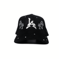 Crystal LA Cross - Black corduroy
