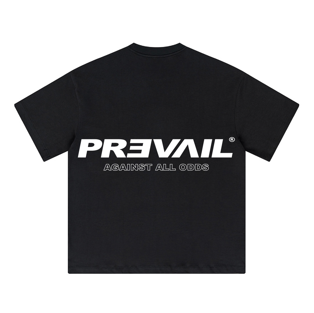 Prevail Against all odds  - Black tee
