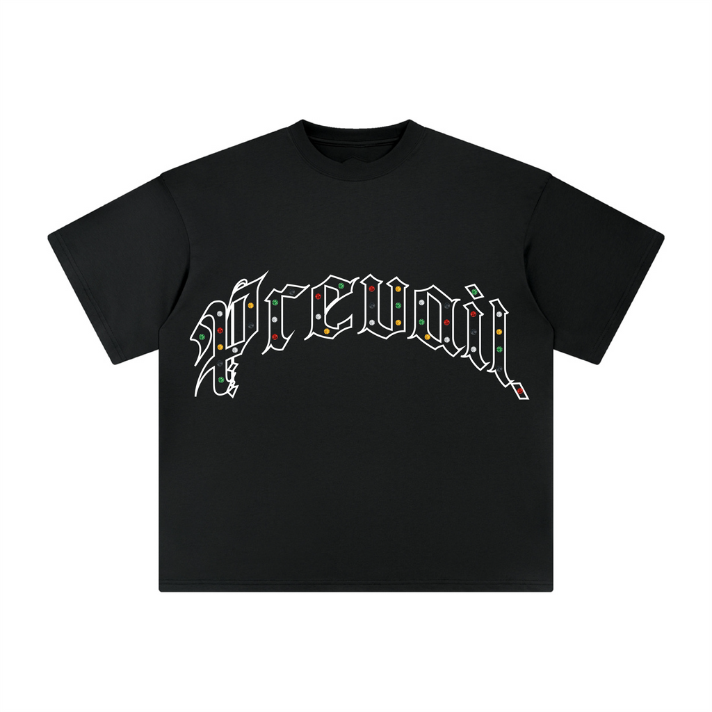 Prevail Rhinestone - Black T-Shirt