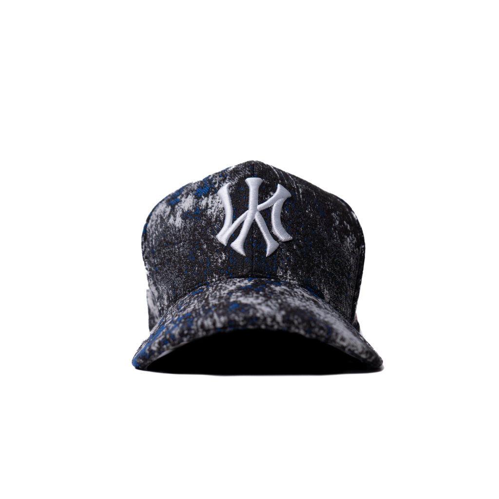NY - Texture Wool Black Snapback